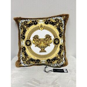 Versace Le Vase Baroque Silk Decorative One Pillow 17.5” X 17.5”
